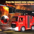 thumbnail image 4 of MLcnleS Fire Truck Toy for Kids, RC Fire Toy with Manual Pressing Water Spray Function, LED Lights Siren Sounds, 4 of 6