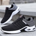 thumbnail image 2 of Men's Air Cushion Running Shoes Slip-on Breathable Knit Tennis Walking Sneakers Lightweight Athletic Sports Shoes for Daily Wear & Gym, 2 of 8
