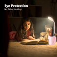thumbnail image 4 of Lámpara de escritorio LED, lámpara de mesa táctil con portalápices, lámpara de lectura recargable por USB, 3 modos de iluminación, protección ocular, ideal para oficina/dormitorio, 4 of 5