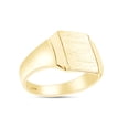 thumbnail image 2 of AFFY 10K Yellow Gold Engravable Signet Ring Brush Finished On Top Jewelry, Ring Size-14, 2 of 3