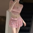 thumbnail image 4 of Women's Sequin Ruffle Layered Mini Skirt Sexy Party Skirt For Club Wear Twill on Midi Skirt 12 Drop Bed Skirt Tennis Skirts Metallic Mini Skirt Long Jean Skirts for Women Adult Skirts for Women Tennis, 4 of 6