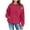Hot Pink, variant on Posijego Cute Hoodie for Girls Spring Hooded Sweatshirts Long Sleeve Oversized Pullover Tops with Pocket