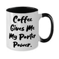 thumbnail image 2 of Brilliant Porter Gifts, Coffee Gives Me My Porter Power, Graduation Two Tone 11oz Mug For Porter from Coworkers, Gift giving, Holiday gifts, Thoughtful gifts, Unique gifts, Memorable gifts, 2 of 2