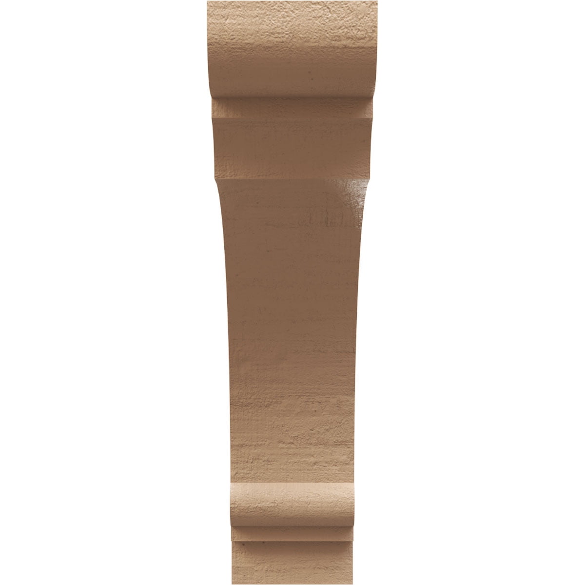 5"W x 20"D x 20"H Thin Hughes Rough Cedar Woodgrain TimberThane Corbel, Primed Tan
