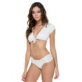 thumbnail image 3 of Luli Fama Havana Nights Seorita Crop Top L539M53-002 White / X-Small, 3 of 6
