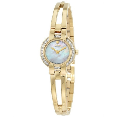 EW9992-59D Women's Silhouette Bangle Bracelet Gold Tone Watch