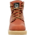 thumbnail image 3 of Georgia Boot Men's 6" Lace-Up Wedge Work Boot, Breathable SPR Leather Shoes with Slip and Oil Resistant Outsole, Comfortable Soft Toe Copper-Tan Boots for Men - GB001PRO, 3 of 7