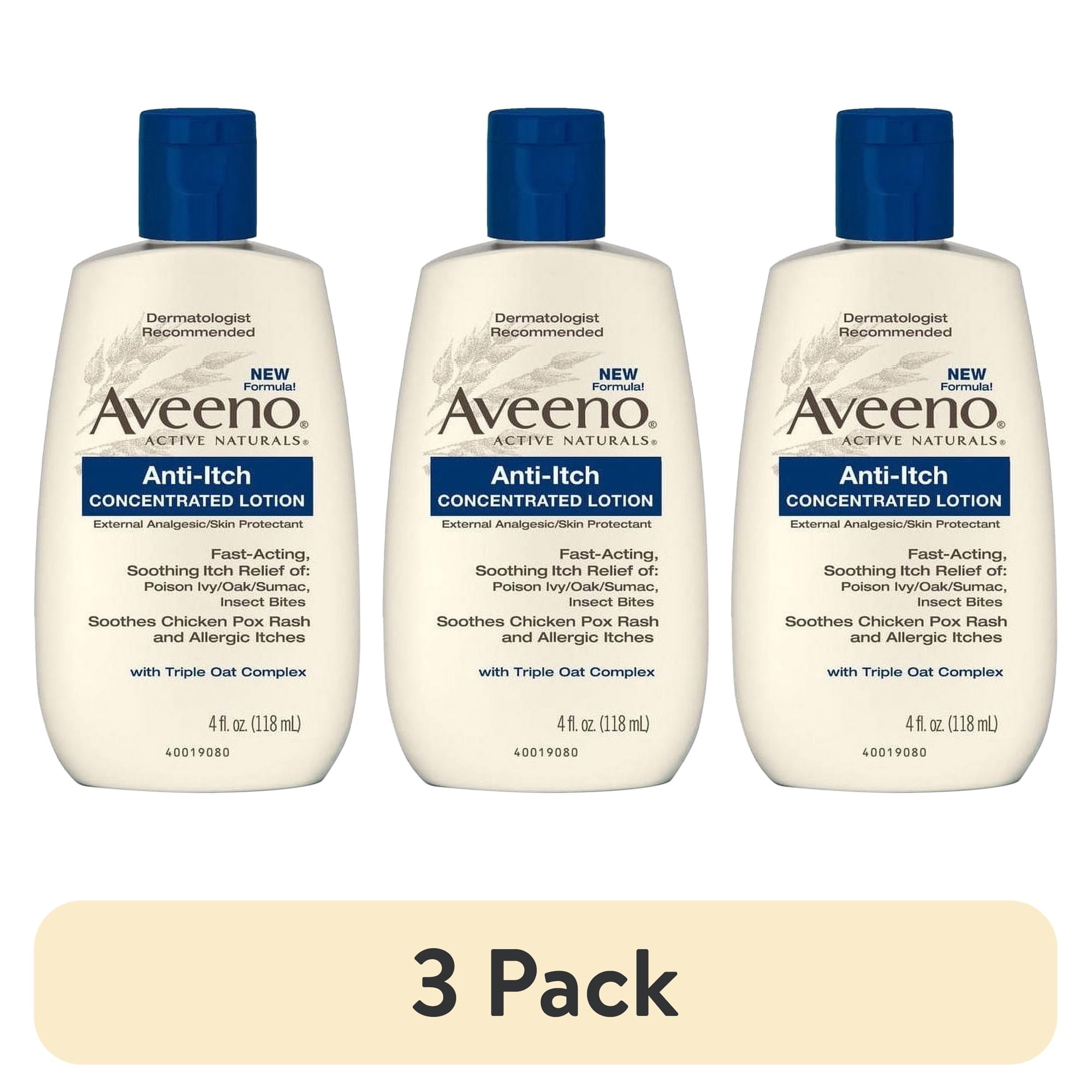 (3 pack) Aveeno Anti-Itch Concentrated Lotion - 4 oz
