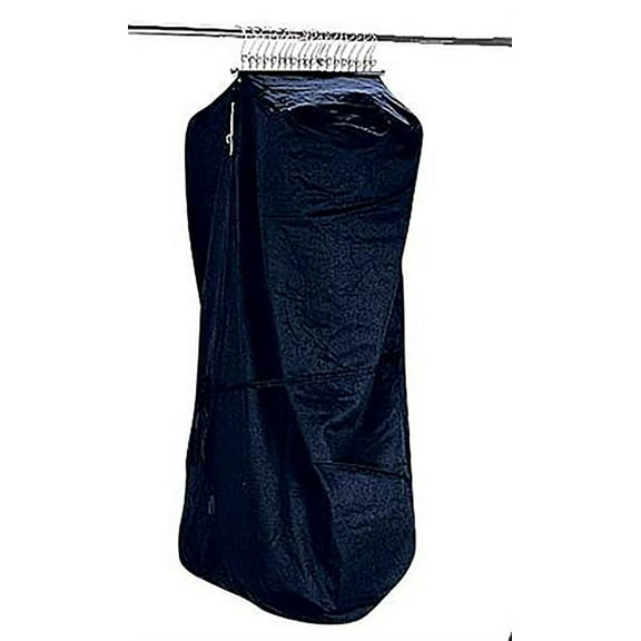 SSWBasics 57 Inch Heavy-Duty Canvas Garment Bags for Hanging Clothes - Water Resistant Clothes Bags for Travel with Utility Pockets - Durable Closet and Retail Storage Hanging Clothes Travel Bag