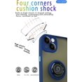 thumbnail image 3 of is Specially Designed for iPhone 13 Anti-Scratches,Anti-Fingerprint, Built-in 360° Rotating Ring Bracket Solid and Durable Magnetic car Phone case, Suitable for iPhone 13 6.1inches Male-Blue, 3 of 11