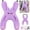 Purple, variant on Car Travel Pillow, H Shaped Seat Pillow for Sleeping