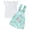 White, variant on Xyant Toddler Baby Girl Summer Clothes Ruffle Sleeveless T-Shirt Tops Suspender Overalls Shorts Toddler Infant Outfit (White,2-3 Years)