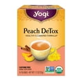thumbnail image 2 of (2 pack) Yogi Tea Peach DeTox, Caffeine-Free Organic Herbal Tea Bags, 16 Count, 2 of 9