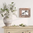 thumbnail image 4 of Barnyard Designs 5x7 Rustic Picture Frame 5x7 Distressed Brown Wood Picture Frame, Farmhouse Picture Frame, Rustic Frame Vertical or Horizontal Display, Tabletop or Wall Hanging Farmhouse Frame, 4 of 8
