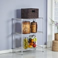thumbnail image 2 of Tcbosik 3-Tier Carbon Steel Storage Rack with Height-Adjustable Shelves, Tool-Free Assembly & Leveling Feet, 23.22"L x 13.39"W x 31.5"H, Silver, 2 of 6