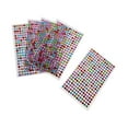 thumbnail image 1 of Thinson 5 Pcs Crystal Rhinestone Self Adhesive Gem Embellishment Stickers Multi 6mm, 1 of 9