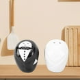 thumbnail image 6 of deevoka Bride and Groom Ceramic Seasoning Jars Wedding Couples for Baking Home Cafes, 6 of 9