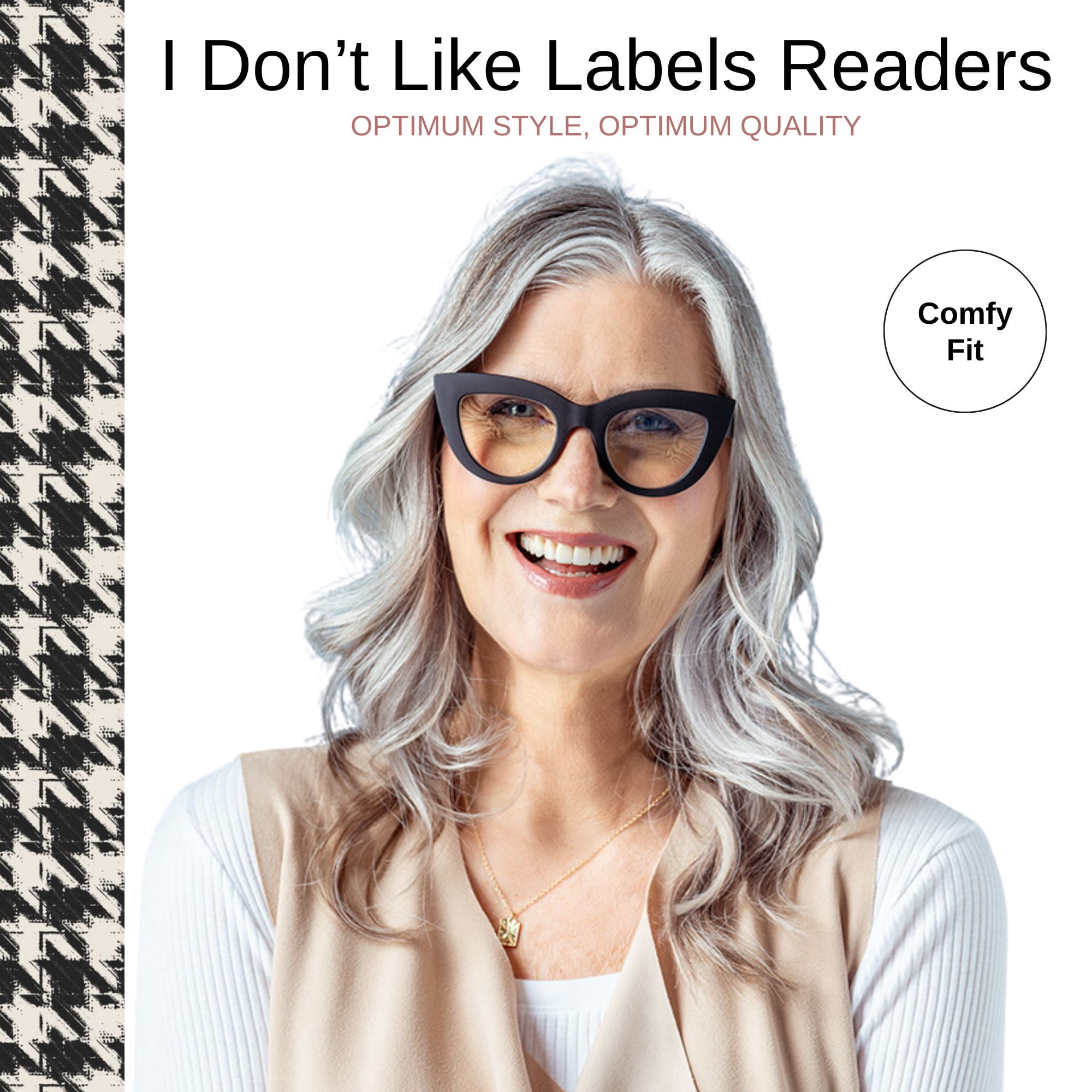Optimum Optical Signature Blue Light Filtering Readers - I Don't Like Labels, +2.0
