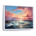 thumbnail image 2 of Designart "Coastal Sky Infinite Azure Collage I" Nautical & Beach Floater Framed Wall Decor, 2 of 7