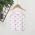 thumbnail image 2 of Taqqpue Girls Tank Tops Sleeveless Undershirts Casual Basic Dance Cami Top Prints Spaghetti Strap Camisole 2-12 Years, 2 of 3
