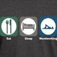 thumbnail image 3 of CafePress - Eat Sleep Woodworking Dark T Shirt - Men's Classic Graphic Cotton T-Shirt, 3 of 4