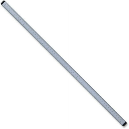 Lorell 36 36" Length - 1/16 Graduations - Imperial, Metric Measuring System - 1 Each - Silver