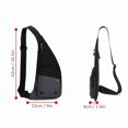 thumbnail image 4 of Riousery Mochila Pechera Sling Ligera para Ciclismo y Viajes Gris, 4 of 8