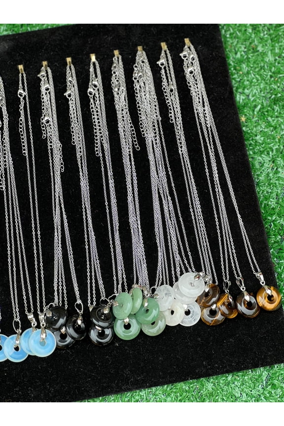 Black Obsidian Crystal Necklace