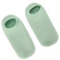 thumbnail image 4 of Calcetines hidratantes para el cuidado de los pies, eliminan las grietas y previenen resbalones, mascarilla de gel reutilizable para pies, color verde, 4 of 14