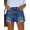Navy, variant on ONLYSHE Jean Shorts Womens Mid Rise Casual Ripped Distressed Stretchy Denim Shorts Ripped Hem Short Hot Pants