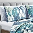 thumbnail image 2 of Evjk 3-Piece Decorative Lightweight Bedspread Set – Breathable, Microfiber with Chic Print, king, 2 of 4
