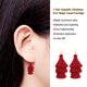 thumbnail image 2 of sweethay 1 par de pendientes de borla bohemios gotas para los oídos pendiente de joyería exagerada Ropa, zapatos y accesorios Miscelánea Rojo, 2 of 6