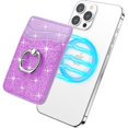 thumbnail image 1 of Cartera magnética con anillo para iPhone Gospire Purple, 1 of 7