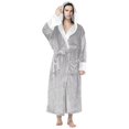 thumbnail image 1 of Mens Oversized Dressing Gown Thick Cozy Warm Fleece Hooded Wrap Housecoat Robe Hoodies, 1 of 2