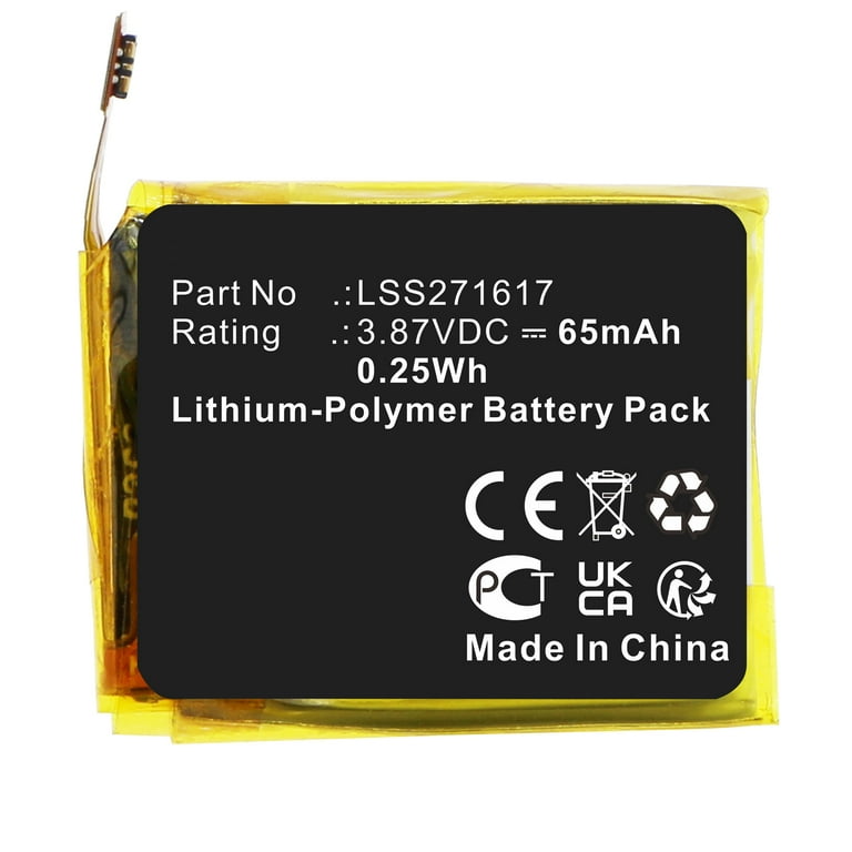 65mAh LSS271617 Battery Replacement for Fitbit Charge 5 Smartwatch FB421 Walmart