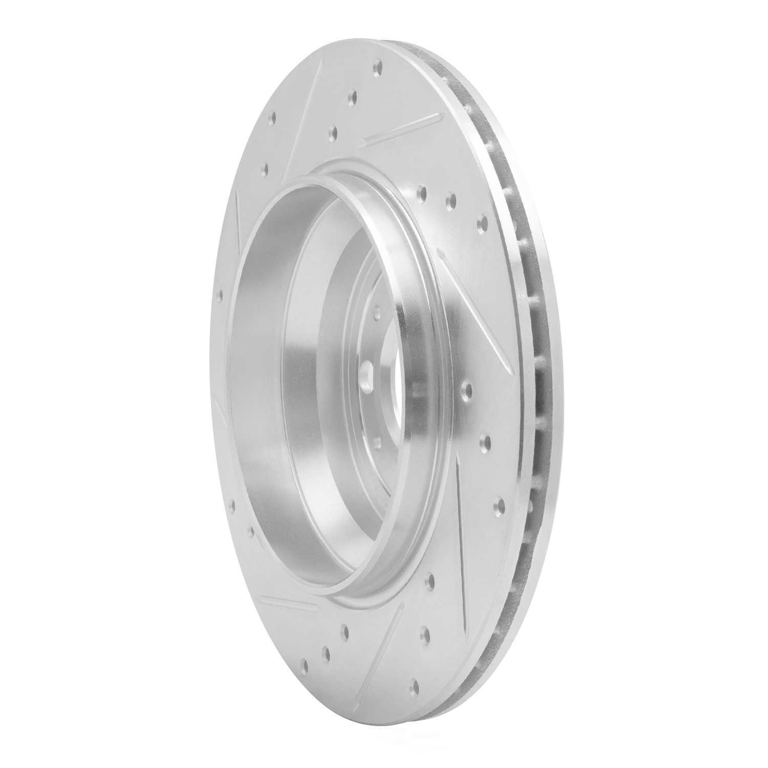 Dynamic Friction Company 631-27039R DFC Brake Rotor - Drilled And Slotted - Silver