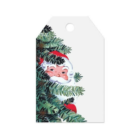 Vintage Santa Printed Gift Tags - 2 1/4in. x 3 1/2in. - 50/Pack (PTVS)