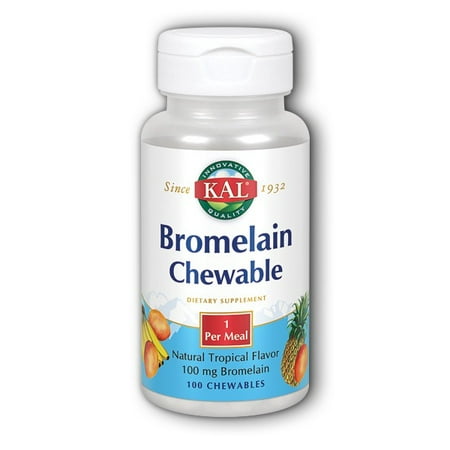 - Bromelain Chewable Kal 100 Tabs