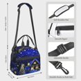 thumbnail image 2 of Naloa Christmas Night Print Lunch Bag for Women & Men Insulated Lunch Box or Cooler Lunch Tote Bags for Work, Travel, Outdoor, 2 of 5