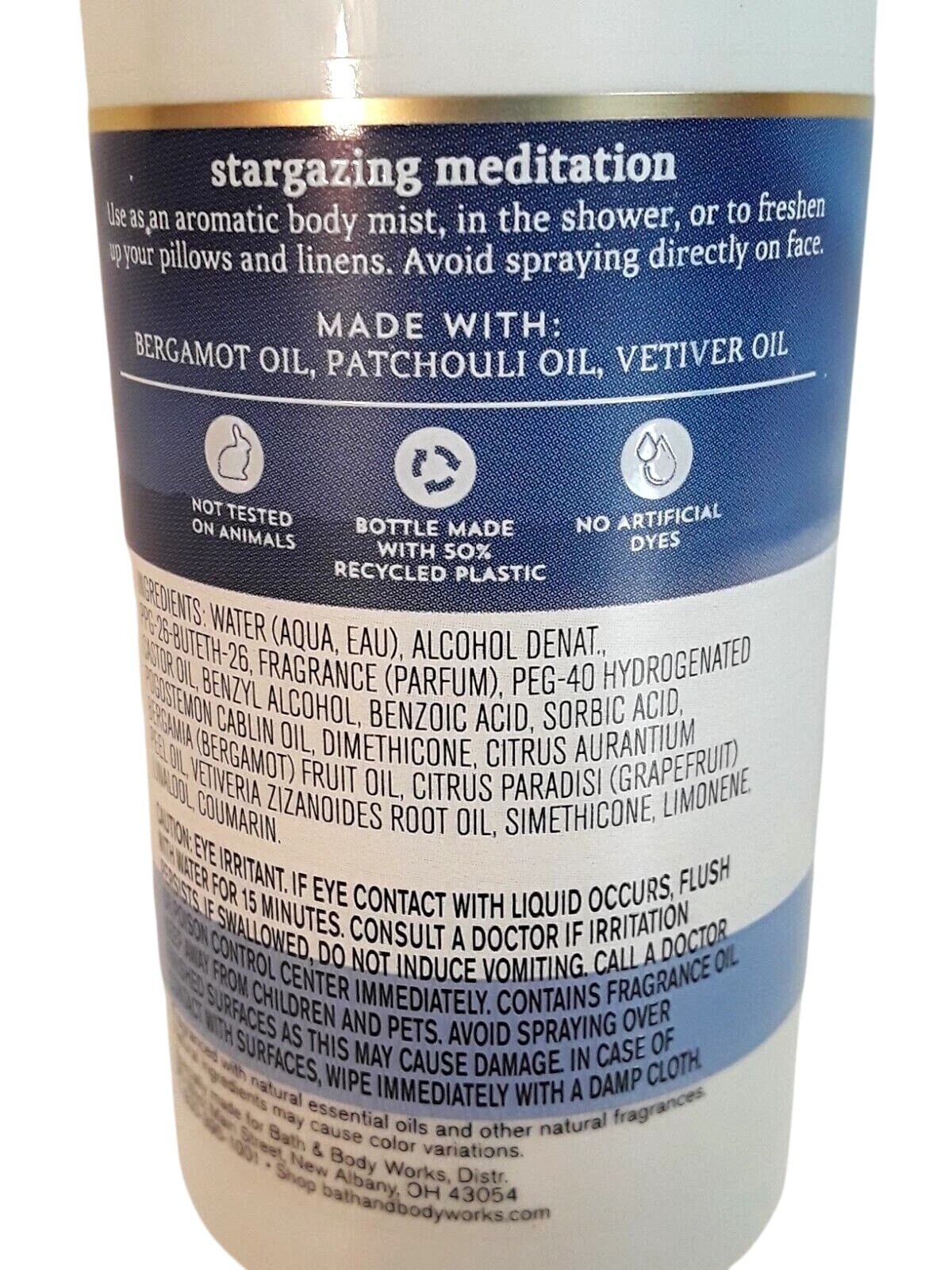 Bath and Body Works Stargazing Meditation Essential Oil Mist (5.3 FL OZ / 156 mL) Aroma