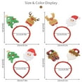 thumbnail image 3 of Hair Accessories 4 Christmas Headbands For Women Girls Adjustable Santa Snowman Reindeer Headwear Party Photo Booth, 3 of 9