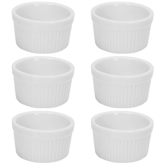 6 Pcs Sauce Cup Tomato Paste Kitchen Supplies Seasoning Cups Ceramic Dishes Creme Brulee Dishes Condiment Containers