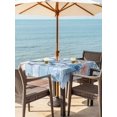 thumbnail image 4 of Square Outdoor Tablecloth with Umbrella Hole Coastal Octopus Outside Table Cloth Waterproof Patio Table Cover Nautical Sea Starfish Coral Wooden Grain Zipper Tablecloths for Picnic Camping 60x60 Inch, 4 of 8