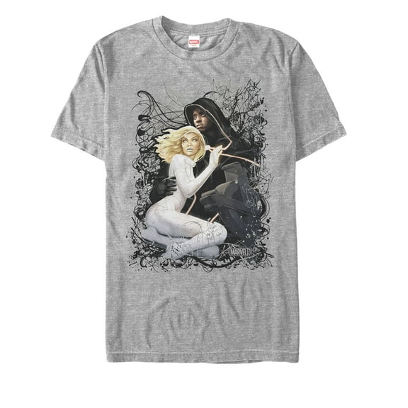 Men's Marvel Cloak and Dagger Smoke  Graphic Tee Athletic Heather Large