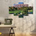thumbnail image 4 of TISHIRON 5PCS Framed Canvas Wall Art Set,60"x40" Shadow Creek Golf Course Canvas Art Decor, 4 of 7