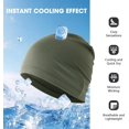 thumbnail image 5 of 1 Pack/ 2 Pack Cooling Skull Caps for Men & Women - Breathable Slouchy Beanie Running Caps for Cycling, Gym & Summer, 5 of 8