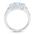 thumbnail image 2 of 1.84 Carat Genuine Blue Topaz and White Topaz .925 Sterling Silver Ring QJ Model, 2 of 3