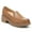 Sandy Brown, variant on YDN Women Round Toe Platform Loafers Slip On Low Chunky Block Heels Comfortable Daily Work Pumps Shoes Size 7 Sandy Brown