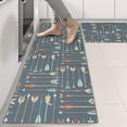 thumbnail image 2 of Kitchen Rugs Sets Of 2,Multicolor Arrow Pattern Anti Fatigue Kitchen Mat Rugs Non Slip Washable,Decorative Kitchen Floor Mats for Kitchen,Sink,Laundry,17"X47", 2 of 5