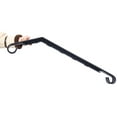thumbnail image 6 of Handrails for Outdoor Steps, Fit 2 or 3 Steps Outdoor Stair Railing, Picket#2 Wrought Iron Handrail, Flexible Porch Railing, Black Transitional Handrails for Concrete Steps or Wooden Stairs, 6 of 9